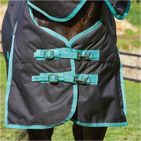Weatherbeeta Green-Tec 900D Lite Plus Detach-A-Neck Rug  - Black / Bottle Green